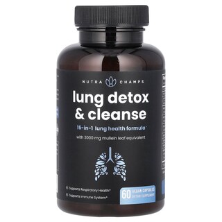 Foto 3 | Foto 3 | Suplemento Nutrachamps Lung Detox & Cleanse 60 Cápsulas Veganas - Venta Internacional.