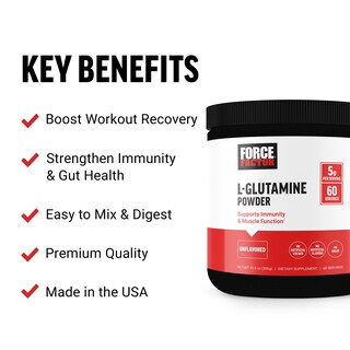 Foto 2 | Foto 2 | Suplemento De L-glutamina Force Factor 5000 Mg 60 Porciones - Venta Internacional.