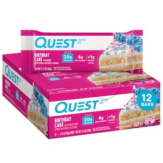 Foto 1 | Foto 1 | Protein Bar Quest Sabor Tarta De Cumpleaños  20 G  12 Barras - Venta Internacional.