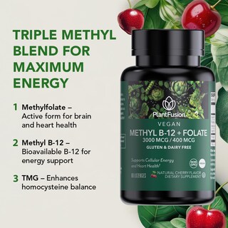 Foto 5 | Foto 5 | Suplemento Plantfusion Complejo De Vitamina B Metilada 60 Unidades - Venta Internacional.