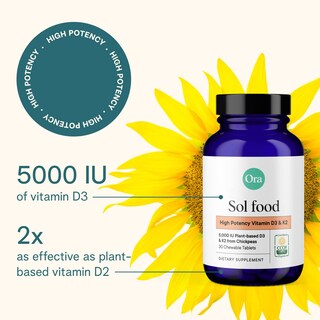 Foto 2 | Foto 2 | Suplemento Ora De Vitamina D3 Orgánica 5000 Ui + K2 30 Tabletas - Venta Internacional.