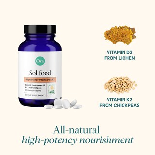 Foto 3 | Foto 3 | Suplemento Ora De Vitamina D3 Orgánica 5000 Ui + K2 30 Tabletas - Venta Internacional.