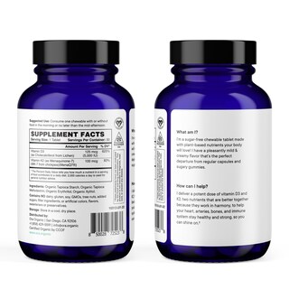 Foto 5 | Foto 5 | Suplemento Ora De Vitamina D3 Orgánica 5000 Ui + K2 30 Tabletas - Venta Internacional.