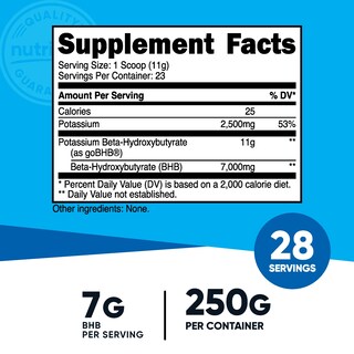 Foto 2 | Foto 2 | Suplemento De Sales Bhb De Potasio Nutricost 250 G Con 6 4 G De Bhb - Venta Internacional.