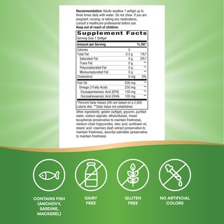 Foto 5 | Foto 5 | Suplemento De Aceite De Pescado Nature's Way Fisol 500 Mg (180 Cápsulas Blandas) - Venta Internacional.