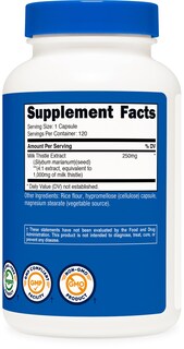 Foto 5 | Foto 5 | Suplemento Nutricost Milk Thistle 250 Mg 120 Cápsulas - Venta Internacional.