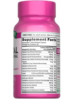 Foto 7 | Foto 7 | Vitaminas Prenatales Nature's Truth 60 Cápsulas De Ácido Fólico - Venta Internacional.