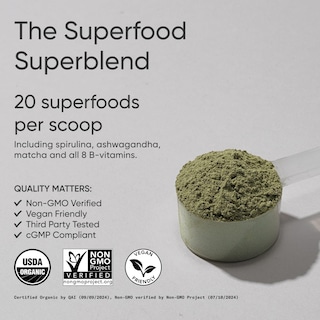 Foto 2 | Foto 2 | Superfood Powder Sports Research Organic Greens 30 Porciones - Venta Internacional.