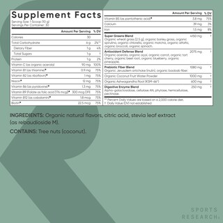 Foto 5 | Foto 5 | Superfood Powder Sports Research Organic Greens 30 Porciones - Venta Internacional.
