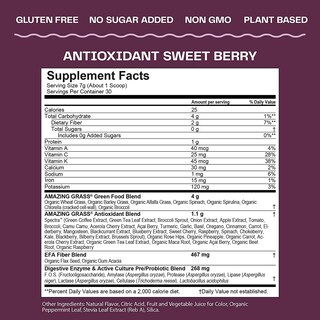 Foto 2 | Foto 2 | Suplemento De Amazing Grass Greens Superfood Antioxidant 15s - Venta Internacional.