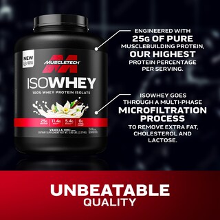 Foto 3 | Foto 3 | Proteína En Polvo Muscletech Iso Whey Isolate Vanilla 2 27 Kg - Venta Internacional.