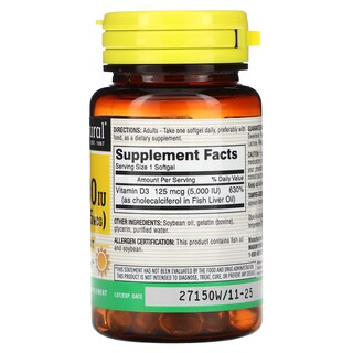 Foto 2 | Foto 2 | Suplemento Mason Natural Vitamina D3 125 Mcg (5000 Ui) 100 Cápsulas Blandas - Venta Internacional.