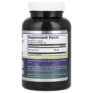Foto 2 | Foto 2 | Suplemento De Ácido Alfa Lipoico De Amazing Nutrition 600 Mg 120 Cápsulas - Venta Internacional.