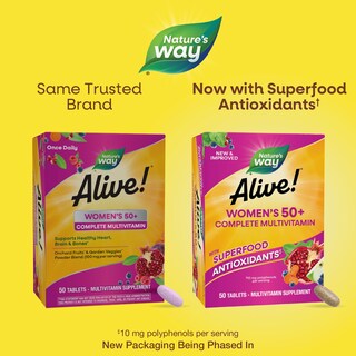 Foto 2 | Foto 2 | ¡multivitamínico Nature's Way Alive! 50 O Más Comprimidos Para Mujeres - Venta Internacional.