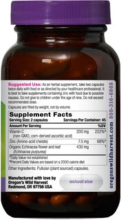 Foto 2 | Foto 2 | Complemente La Equinácea Wild Harvest De Oregón Con Zinc Y Vitamina C - Venta Internacional.