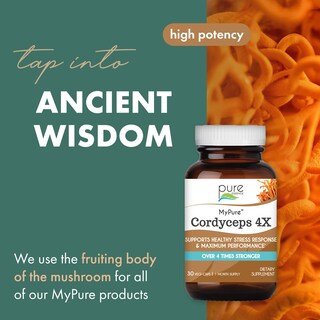 Foto 2 | Foto 2 | Suplemento De Hongos Mypure Cordyceps 4x De Pure Essence Labs - Venta Internacional.