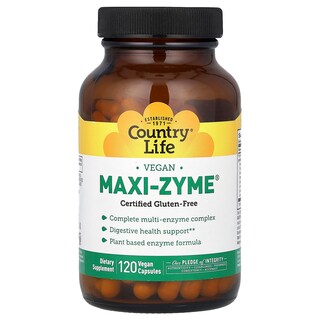 Foto 1 | Foto 1 | Suplemento Country Life Maxi-zyme 120 Cápsulas Veganas - Venta Internacional.