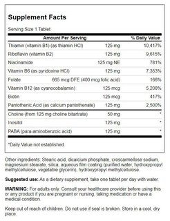 Foto 2 | Foto 2 | Suplemento Del Complejo De Vitamina B-125 De Swanson 250 Tabletas - Venta Internacional.