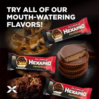Foto 6 | Foto 6 | Barra De Proteína Allmax Hexapro Brownie Con Chocolate 20 G 12 Unidades - Venta Internacional.