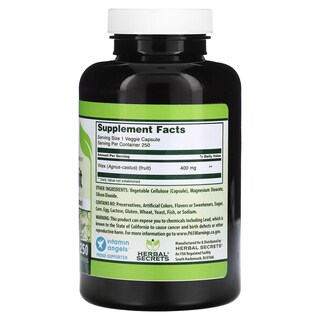 Foto 2 | Foto 2 | Suplemento Herbal Secrets Vitex Fruit 400 Mg 250 Cápsulas Vegetarianas - Venta Internacional.