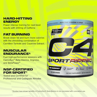 Foto 2 | Foto 2 | Polvo Preentrenamiento Cellucor C4 Ripped Sport 20 Porciones - Venta Internacional.