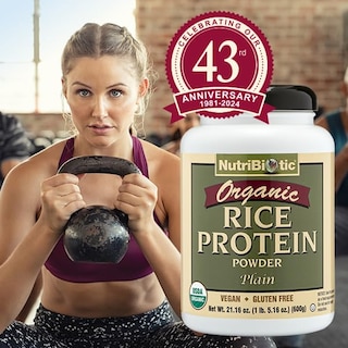 Foto 6 | Foto 6 | Proteína En Polvo Nutribiotic Arroz Orgánico 600 Ml 80% De Proteína - Venta Internacional.