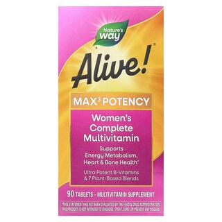 Foto 1 | Foto 1 | ¡multivitamínico Nature's Way Alive! Max3 Potency Women  90 Comprimidos - Venta Internacional.