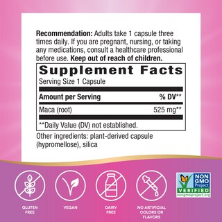 Foto 5 | Foto 5 | Suplemento Nature's Way De Raíz De Maca 525 Mg 100 Cápsulas Veganas - Venta Internacional.