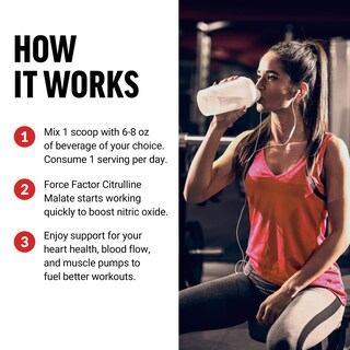 Foto 4 | Foto 4 | Suplemento Force Factor Citrulline Malate 2:1 Sin Sabor - Venta Internacional.