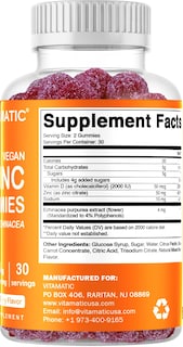 Foto 6 | Foto 6 | Suplemento Alimenticio Vitamático De Zinc En Gomitas De 50 Mg 60 Gomitas Veganas - Venta Internacional