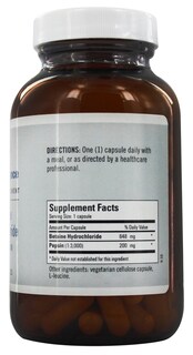 Foto 3 | Foto 3 | Suplemento Metabolic Maintenance Betaine Hcl Con Pepsina 100 Cápsulas - Venta Internacional.