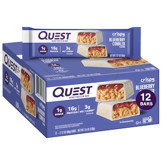 Foto 1 | Foto 1 | Tarta Crujiente De Arándanos Protein Bar Quest Nutrition 12 X 16 G - Venta Internacional.