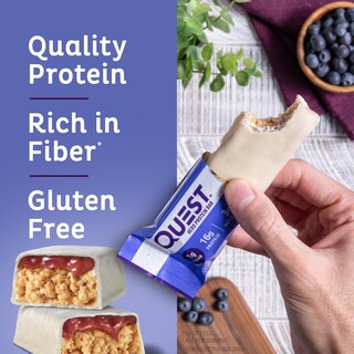 Foto 3 | Foto 3 | Tarta Crujiente De Arándanos Protein Bar Quest Nutrition 12 X 16 G - Venta Internacional.