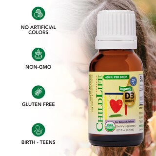 Foto 4 | Foto 4 | Gotas de Vitamina D3 Childlife Essentials 400 Ui 6 ml - Venta Internacional