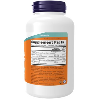 Foto 2 | Foto 2 | Suplemento Now Foods Calcio y Magnesio Vitamina D-3 120 Cápsulas - Venta Internacional