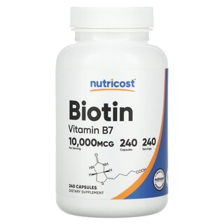 Foto 1 | Foto 1 | Suplemento Nutricost Biotina de 10 000 mcg 240 Cápsulas - Venta Internacional