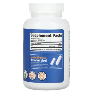 Foto 2 | Foto 2 | Suplemento Nutricost Biotina de 10 000 mcg 240 Cápsulas - Venta Internacional
