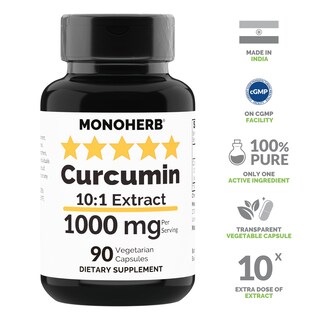 Foto 3 | Foto 3 | Suplemento De Extracto De Curcumina Monoherb 1000 Mg 90 Cápsulas - Venta Internacional.