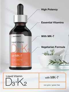 Foto 4 | Foto 4 | Suplemento Horbäach De Vitamina D3 K2 En Gotas Líquidas 60 Ml - Venta Internacional.