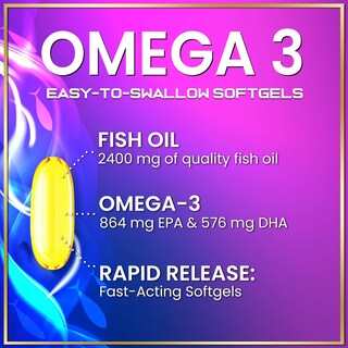 Foto 3 | Foto 3 | Suplemento De Aceite De Pescado Con Omega 3 ¡hola Cariño! 2400 Mg 60 Cápsulas Blandas - Venta Internacional.
