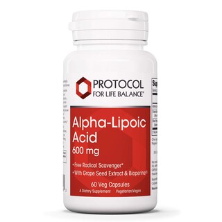 Foto 1 | Foto 1 | Suplemento Protocol De Ácido Alfa Lipoico 600 Mg Con Extracto De Semilla De Uva 60 Cápsulas - Venta Internacional.