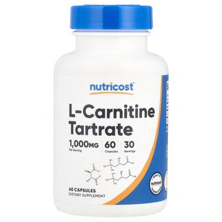 Foto 1 | Foto 1 | Suplemento Nutricost De Tartrato De L-carnitina 500 Mg 60 Cápsulas - Venta Internacional.