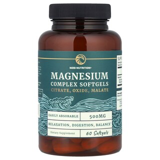Foto 1 | Foto 1 | Suplemento Nobi Nutrition Magnesium Complex 500 Mg 60 Cápsulas Blandas - Venta Internacional.
