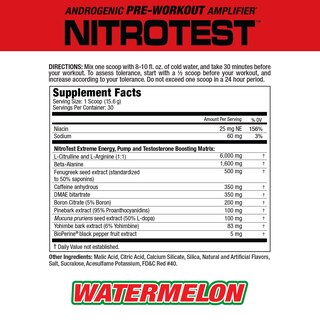 Foto 2 | Foto 2 | Suplemento Para Antes Del Entrenamiento Musclemeds Nitrotest 470 G - Venta Internacional.