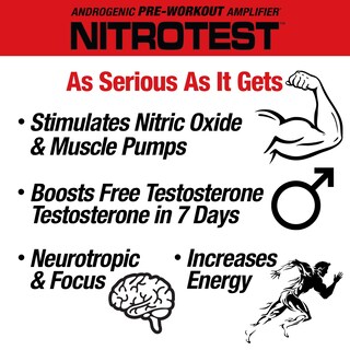 Foto 3 | Foto 3 | Suplemento Para Antes Del Entrenamiento Musclemeds Nitrotest 470 G - Venta Internacional.