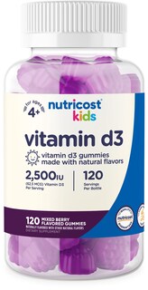 Foto 1 | Foto 1 | Suplemento Alimenticio Gomitas De Vitamina D3 Nutricost Kids 2500 Ui (62 5 Mcg) 120 - Venta Internacional