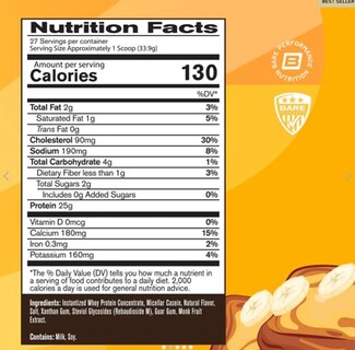Foto 2 | Foto 2 | Proteína en Polvo Bare Performance Nutrition Bpn Whey Banana 915 G - Venta Internacional