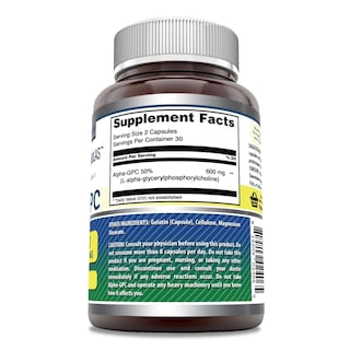 Foto 3 | Foto 3 | Suplemento Amazing Formulas Alpha Gpc 600 Mg 60 Cápsulas - Venta Internacional.