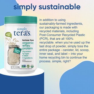 Foto 6 | Foto 6 | Proteína en Polvo Simply Tera's Organic Whey 340 G - Venta Internacional