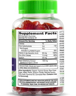 Foto 2 | Foto 2 | Gomitas Vitajoy Sambucus Saúco 21st Century 60 Unidades - Venta Internacional